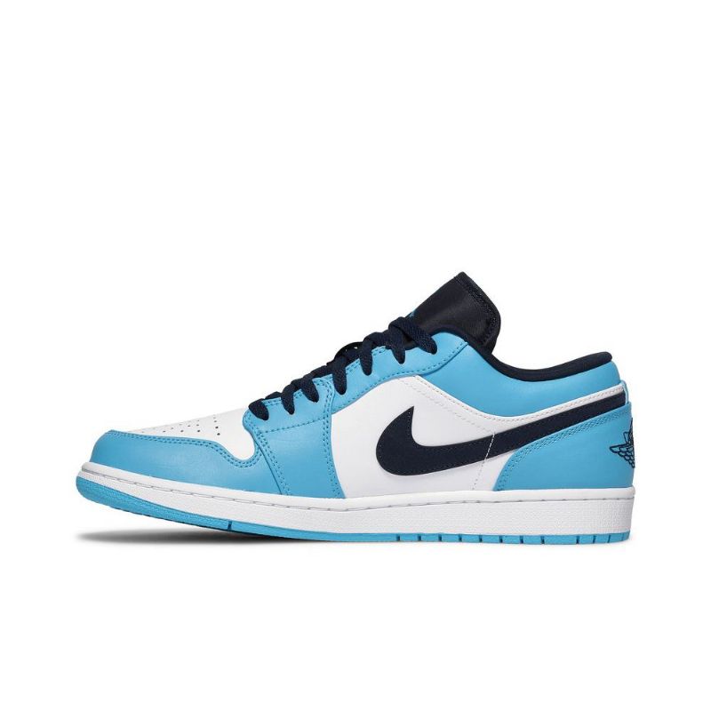 Ανδρικά Παπούτσια Air Jordan 1 Low Άσπρο Μπλε Μαύρος