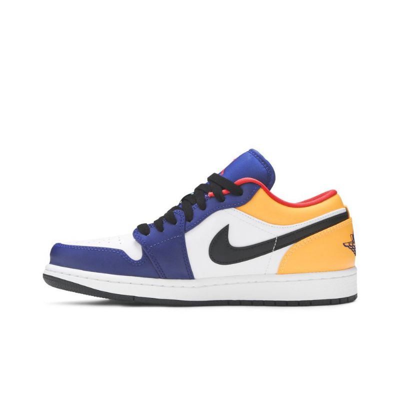 Ανδρικά Παπούτσια Air Jordan 1 Low Άσπρο Μπλε Πορτοκάλι Μαύρος