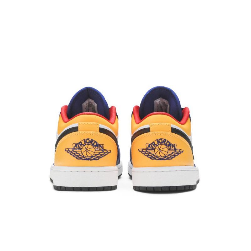 Ανδρικά Παπούτσια Air Jordan 1 Low Άσπρο Μπλε Πορτοκάλι Μαύρος