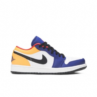 Ανδρικά Παπούτσια Air Jordan 1 Low Άσπρο Μπλε Πορτοκάλι Μαύρος