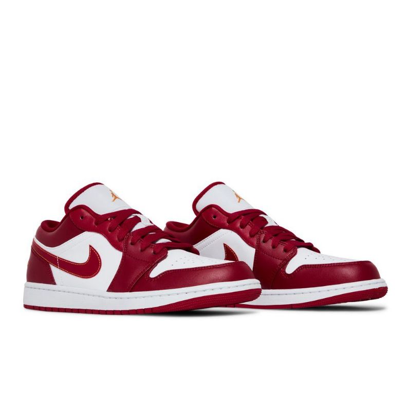 Ανδρικά Παπούτσια Air Jordan 1 Low Κόκκινος Άσπρο Χρυσός