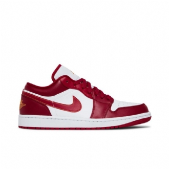 Ανδρικά Παπούτσια Air Jordan 1 Low Κόκκινος Άσπρο Χρυσός