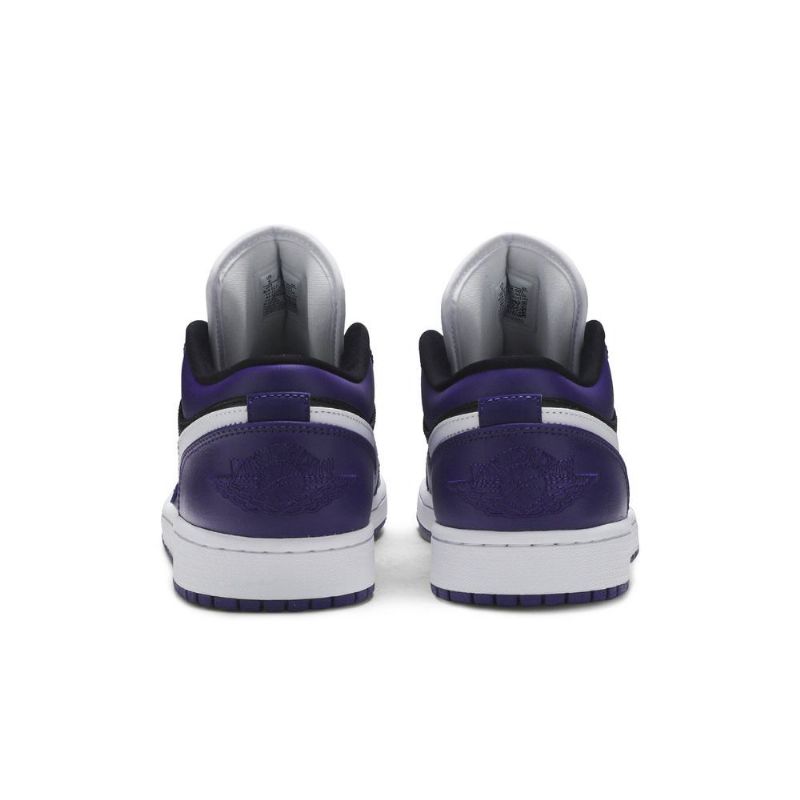 Ανδρικά Παπούτσια Air Jordan 1 Low Μωβ Μαύρος Άσπρο