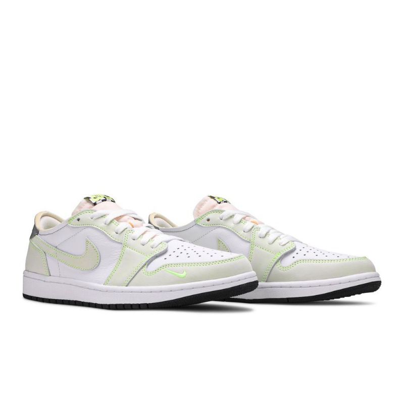 Ανδρικά Παπούτσια Air Jordan 1 Low Og Άσπρο Πράσινος Γκρί
