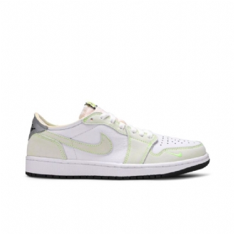 Ανδρικά Παπούτσια Air Jordan 1 Low Og Άσπρο Πράσινος Γκρί