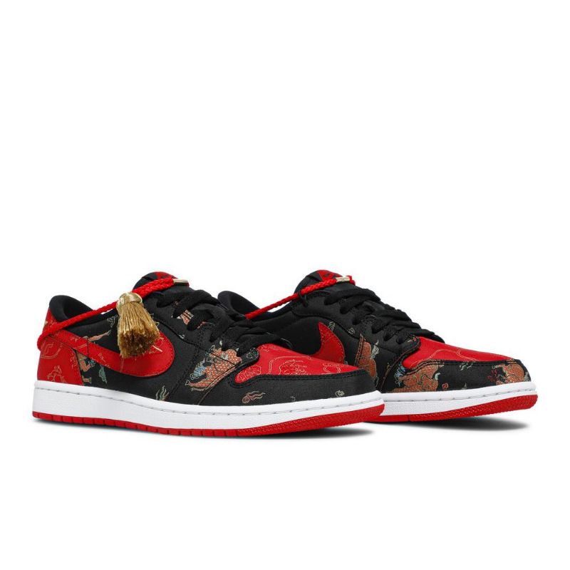 Ανδρικά Παπούτσια Air Jordan 1 Low Og Κόκκινος Μαύρος Χρυσός