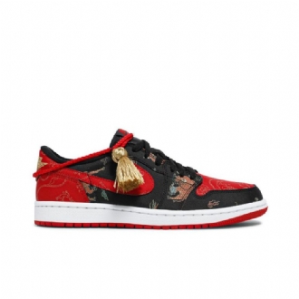 Ανδρικά Παπούτσια Air Jordan 1 Low Og Κόκκινος Μαύρος Χρυσός