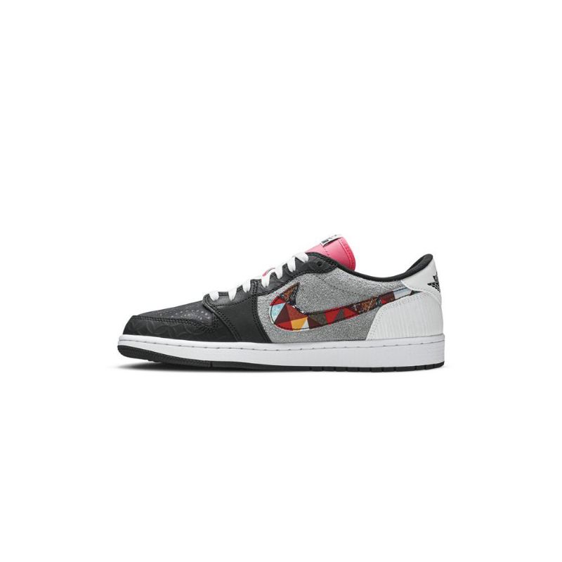 Ανδρικά Παπούτσια Air Jordan 1 Low Og Μαύρα Ροζ Λευκά Πολύχρωμα