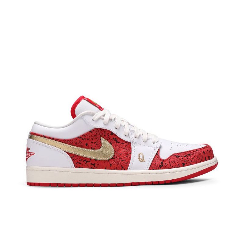 Ανδρικά Παπούτσια Air Jordan 1 Low Se Άσπρο Κόκκινος Χρυσός