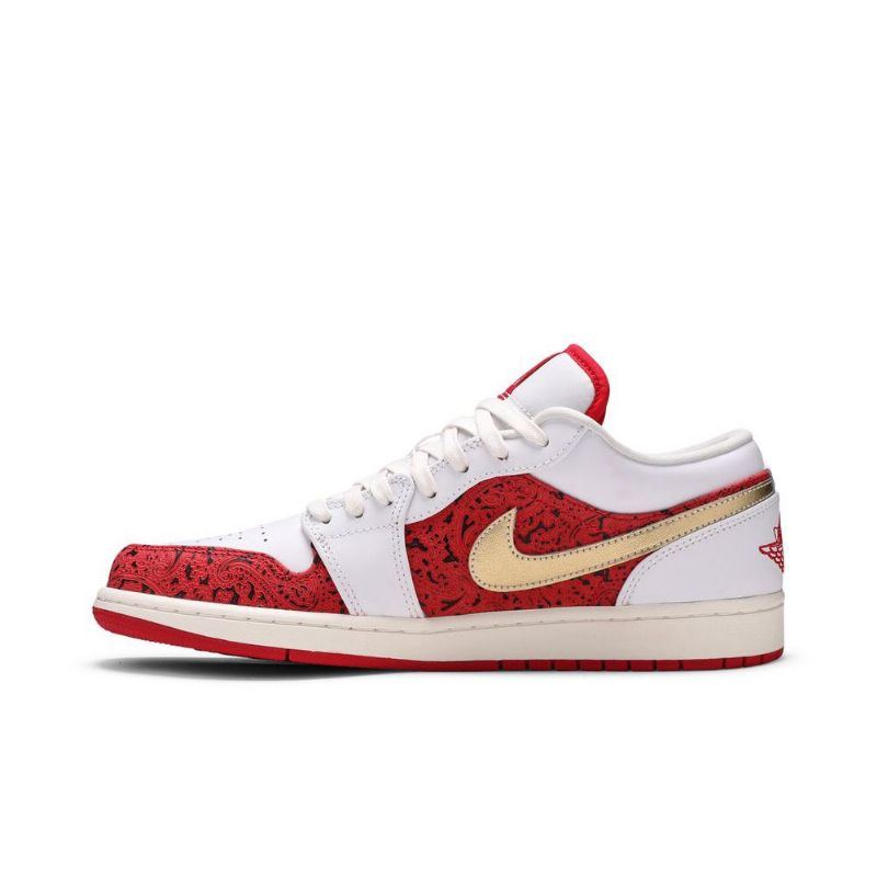 Ανδρικά Παπούτσια Air Jordan 1 Low Se Άσπρο Κόκκινος Χρυσός