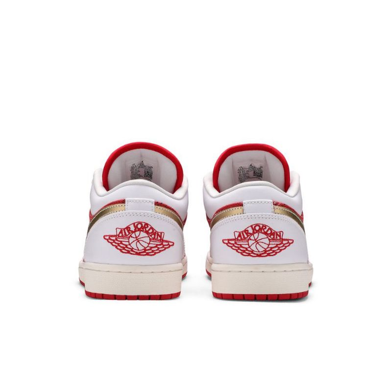 Ανδρικά Παπούτσια Air Jordan 1 Low Se Άσπρο Κόκκινος Χρυσός
