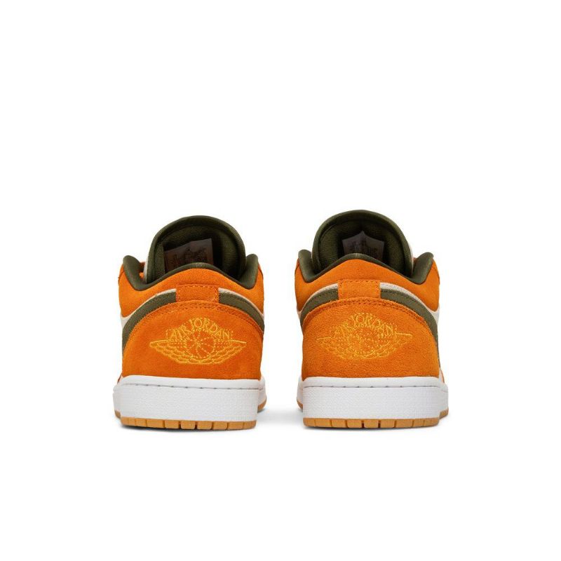 Ανδρικά Παπούτσια Air Jordan 1 Low Se Άσπρο Olive Πράσινος Πορτοκάλι