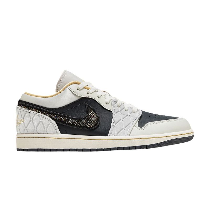 Ανδρικά Παπούτσια Air Jordan 1 Low Se Γκρί Μαύρος Χρυσός
