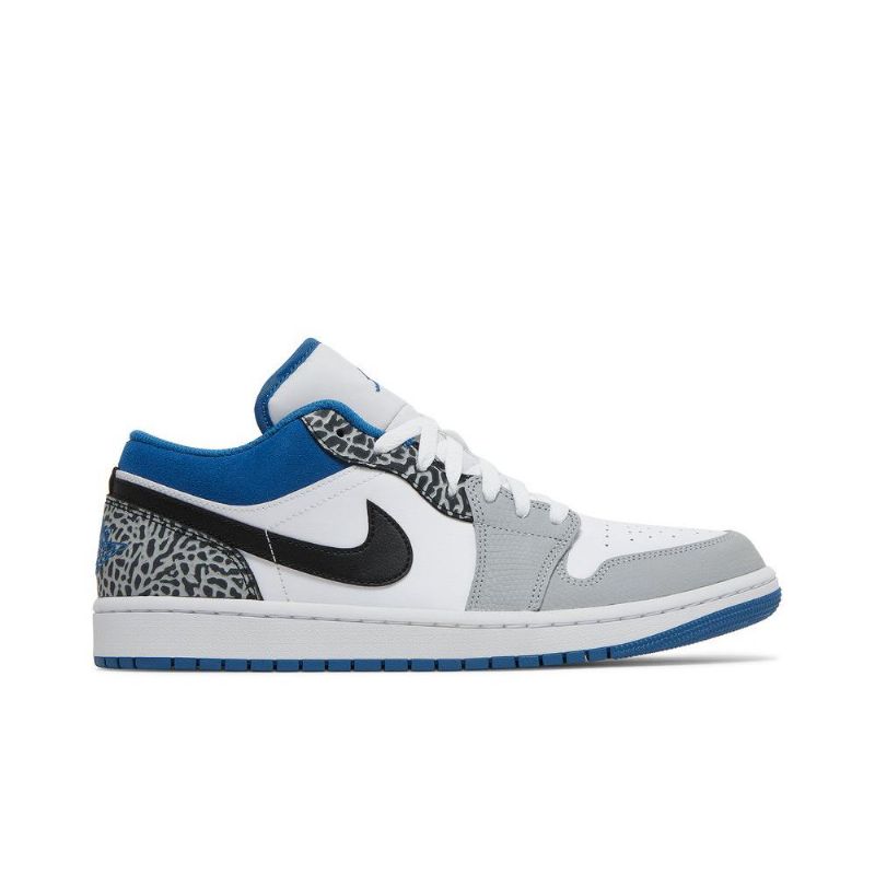 Ανδρικά Παπούτσια Air Jordan 1 Low Se Μπλε Λευκό Γκρι Μαύρα