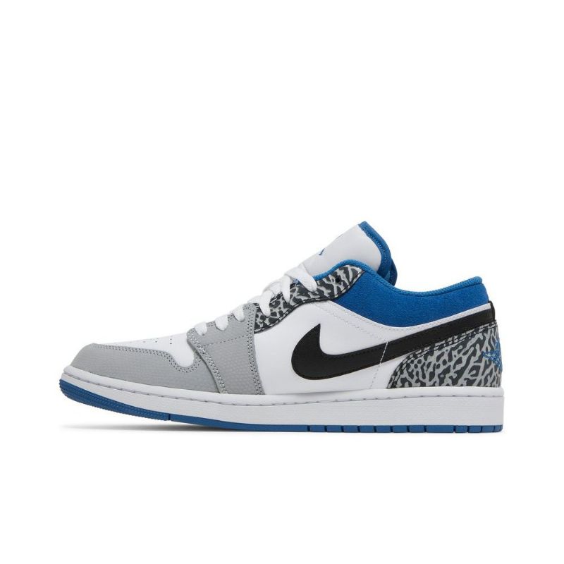 Ανδρικά Παπούτσια Air Jordan 1 Low Se Μπλε Λευκό Γκρι Μαύρα