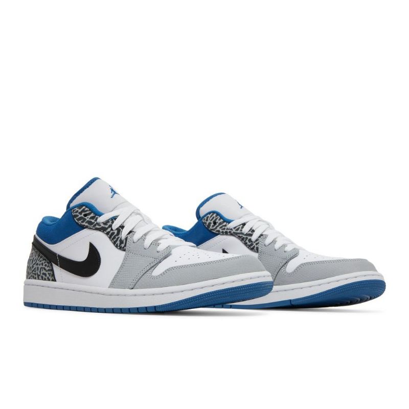 Ανδρικά Παπούτσια Air Jordan 1 Low Se Μπλε Λευκό Γκρι Μαύρα