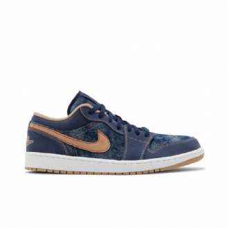 Ανδρικά Παπούτσια Air Jordan 1 Low Se Σκούρο Μπλε Καστανός