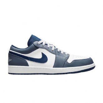Ανδρικά Παπούτσια Air Jordan 1 Low Σκούρο Μπλε Άσπρο
