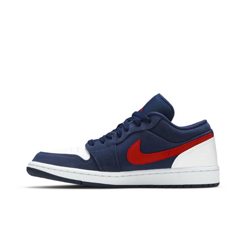 Ανδρικά Παπούτσια Air Jordan 1 Low Σκούρο Μπλε Άσπρο Κόκκινος