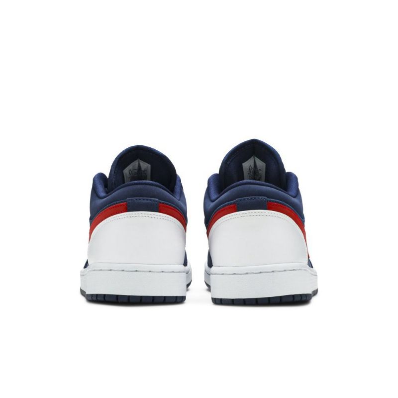 Ανδρικά Παπούτσια Air Jordan 1 Low Σκούρο Μπλε Άσπρο Κόκκινος