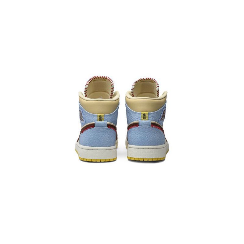 Ανδρικά Παπούτσια Air Jordan 1 Maison Chateau Rouge Mid Se Μπλε Καστανός Μπεζ