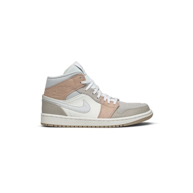 Ανδρικά Παπούτσια Air Jordan 1 Mid Άσπρο Γκρί