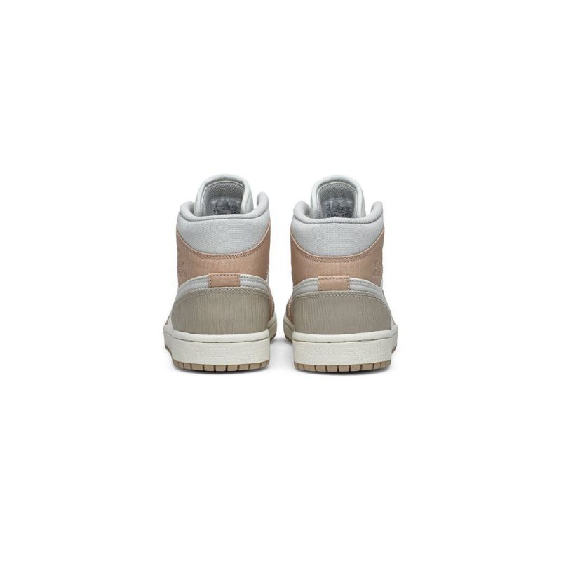 Ανδρικά Παπούτσια Air Jordan 1 Mid Άσπρο Γκρί