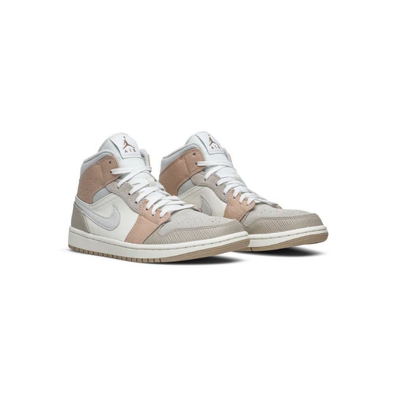 Ανδρικά Παπούτσια Air Jordan 1 Mid Άσπρο Γκρί