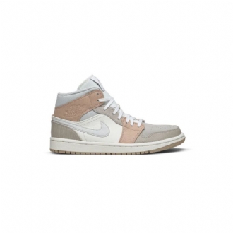 Ανδρικά Παπούτσια Air Jordan 1 Mid Άσπρο Γκρί