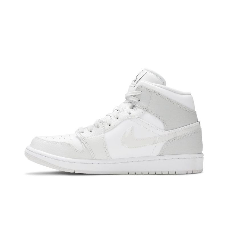 Ανδρικά Παπούτσια Air Jordan 1 Mid Άσπρο Γκρί