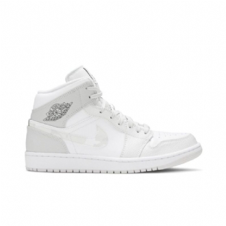 Ανδρικά Παπούτσια Air Jordan 1 Mid Άσπρο Γκρί
