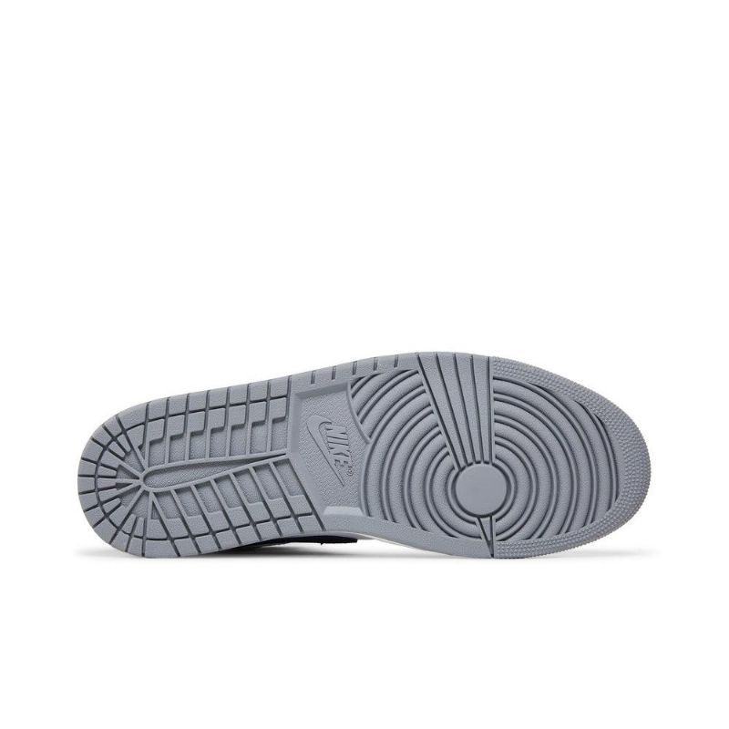 Ανδρικά Παπούτσια Air Jordan 1 Mid Άσπρο Γκρί Μπλε