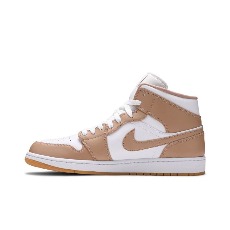 Ανδρικά Παπούτσια Air Jordan 1 Mid Άσπρο Καστανός