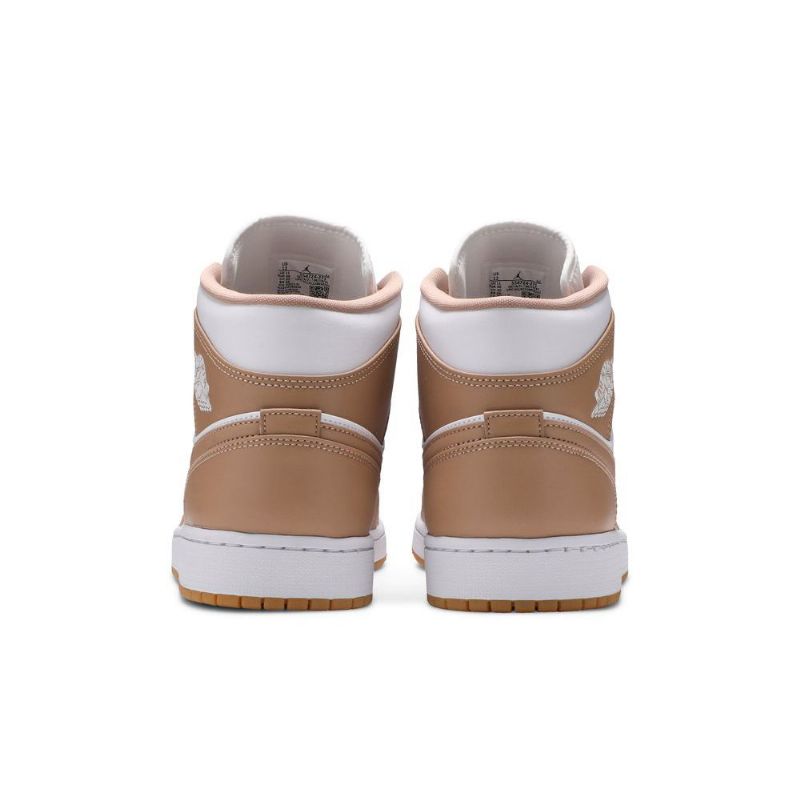 Ανδρικά Παπούτσια Air Jordan 1 Mid Άσπρο Καστανός