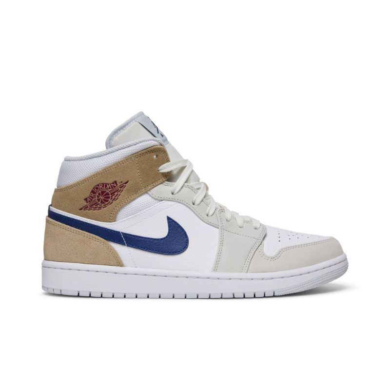 Ανδρικά Παπούτσια Air Jordan 1 Mid Άσπρο Khaki Μπλε