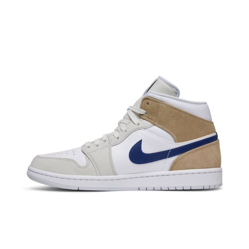 Ανδρικά Παπούτσια Air Jordan 1 Mid Άσπρο Khaki Μπλε