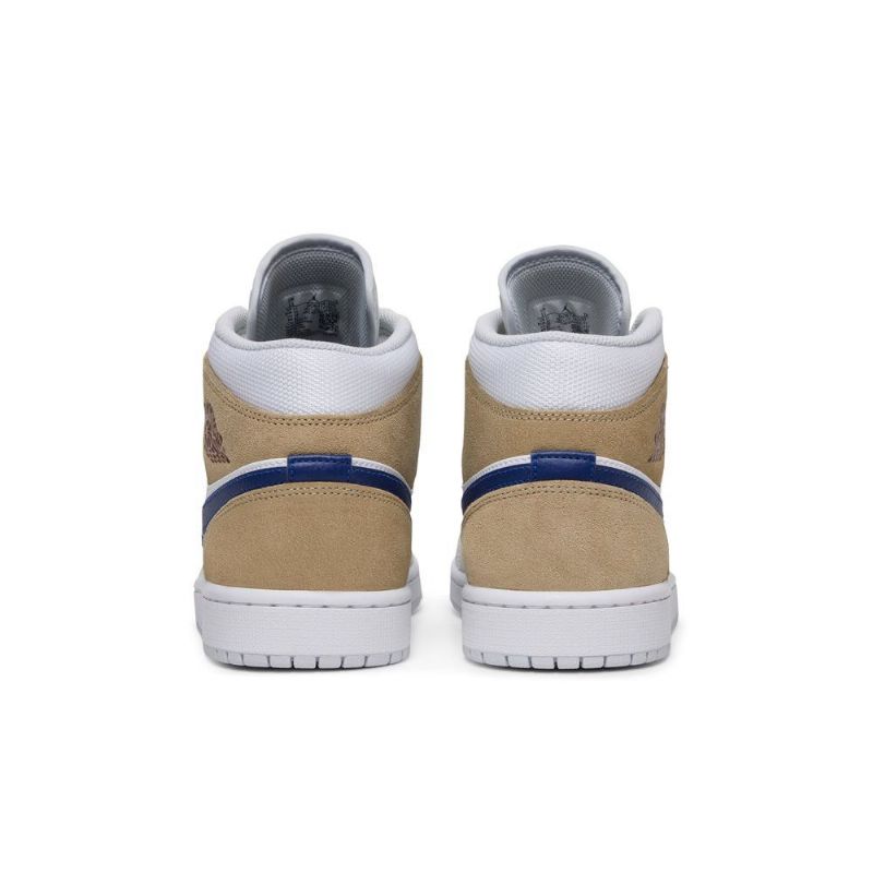 Ανδρικά Παπούτσια Air Jordan 1 Mid Άσπρο Khaki Μπλε