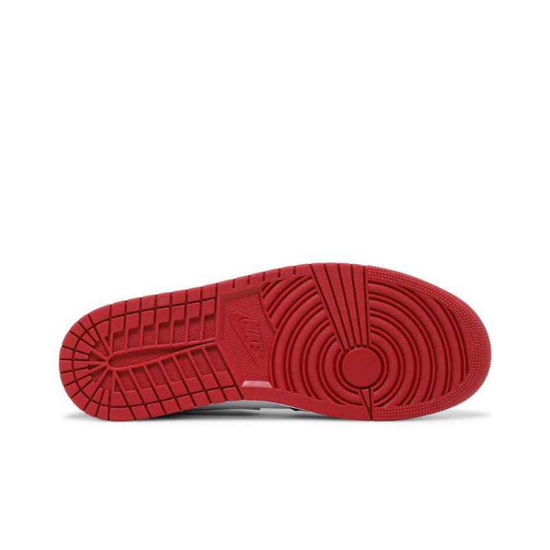 Ανδρικά Παπούτσια Air Jordan 1 Mid Άσπρο Κόκκινος Μαύρος