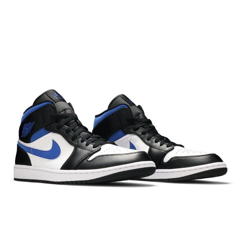Ανδρικά Παπούτσια Air Jordan 1 Mid Άσπρο Μαύρος Μπλε