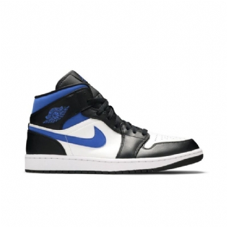 Ανδρικά Παπούτσια Air Jordan 1 Mid Άσπρο Μαύρος Μπλε