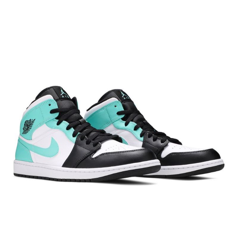 Ανδρικά Παπούτσια Air Jordan 1 Mid Άσπρο Μαύρος Μπλε