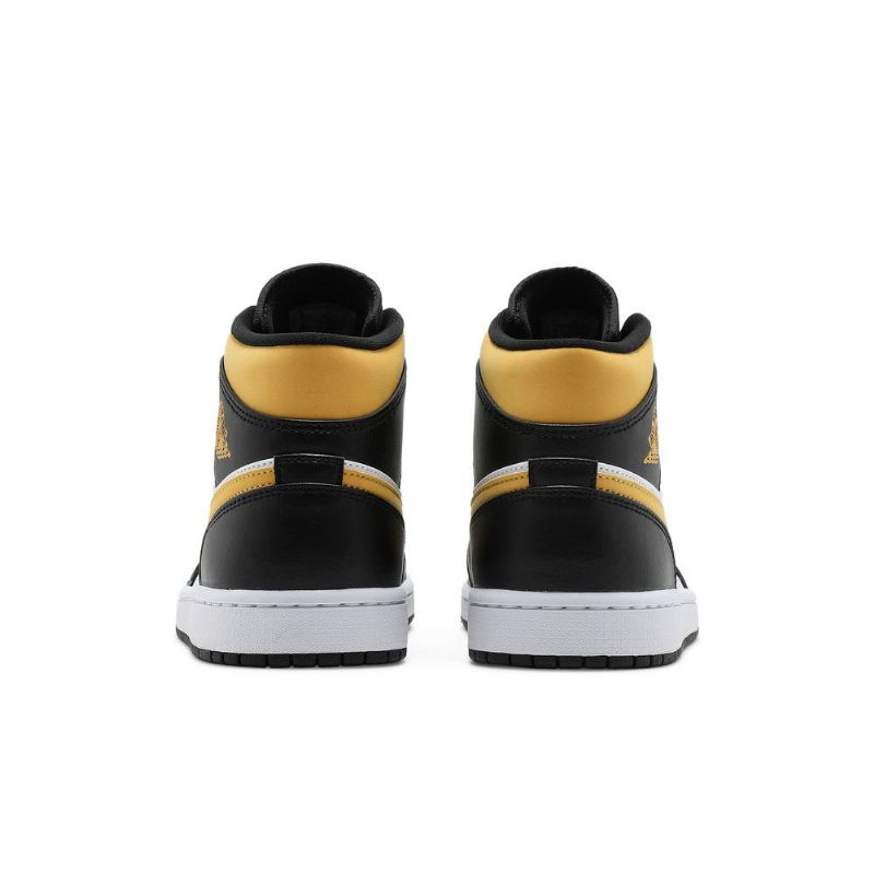 Ανδρικά Παπούτσια Air Jordan 1 Mid Άσπρο Μαύρος Χρυσός