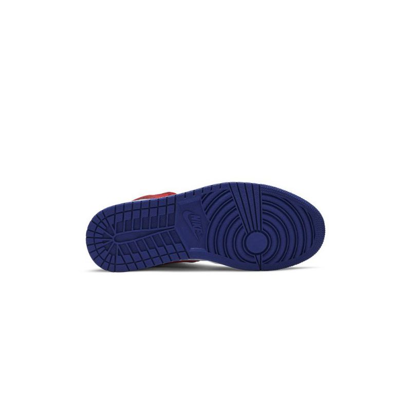 Ανδρικά Παπούτσια Air Jordan 1 Mid Άσπρο Μπλε Κόκκινος Μαύρος
