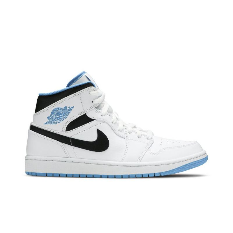 Ανδρικά Παπούτσια Air Jordan 1 Mid Άσπρο Μπλε Μαύρος
