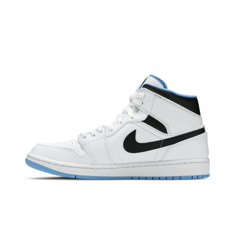 Ανδρικά Παπούτσια Air Jordan 1 Mid Άσπρο Μπλε Μαύρος