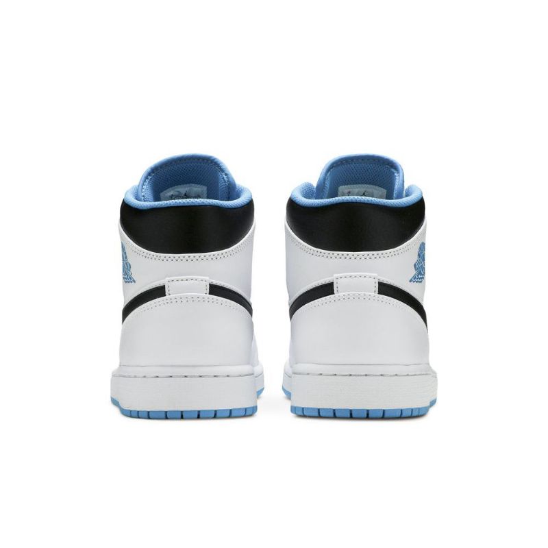 Ανδρικά Παπούτσια Air Jordan 1 Mid Άσπρο Μπλε Μαύρος