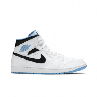 Ανδρικά Παπούτσια Air Jordan 1 Mid Άσπρο Μπλε Μαύρος