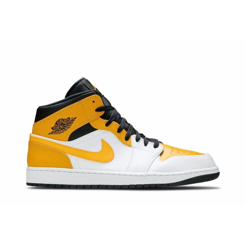 Ανδρικά Παπούτσια Air Jordan 1 Mid Άσπρο Χρυσός Μαύρα