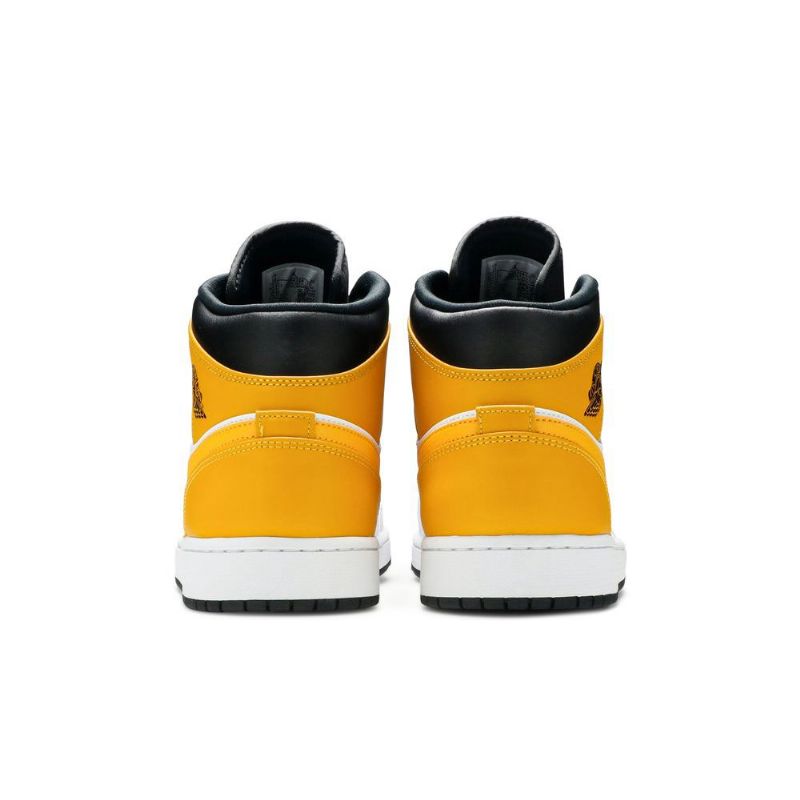 Ανδρικά Παπούτσια Air Jordan 1 Mid Άσπρο Χρυσός Μαύρα
