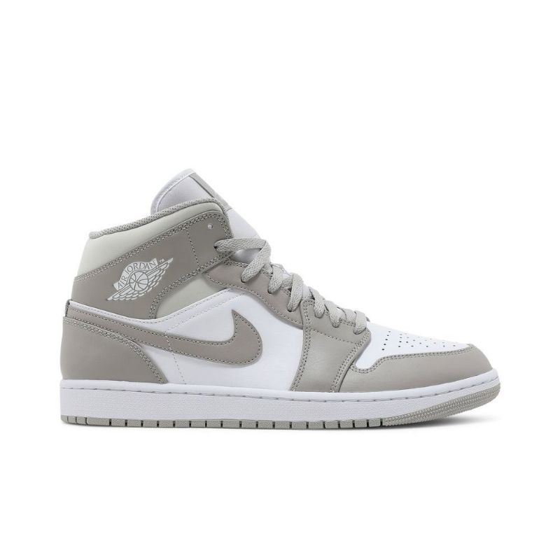 Ανδρικά Παπούτσια Air Jordan 1 Mid Γκρί Άσπρο